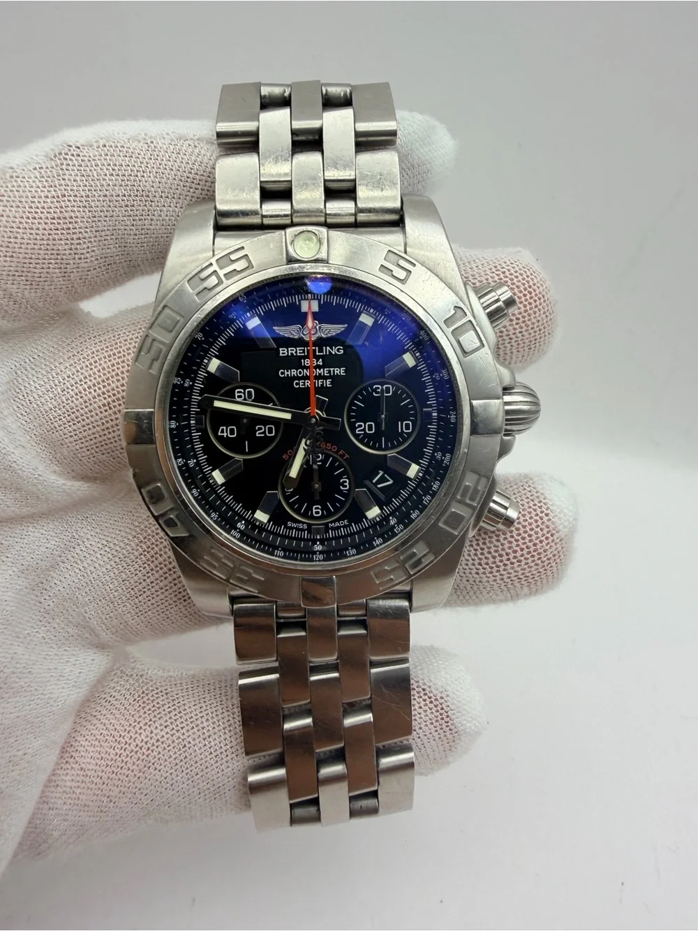 Breitling Chronomat AB0110 Stainless Steel Chronograph Watch